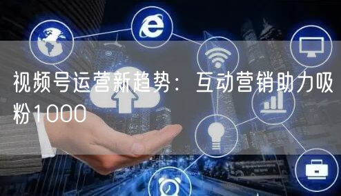 视频号运营新趋势：互动营销助力吸粉1000