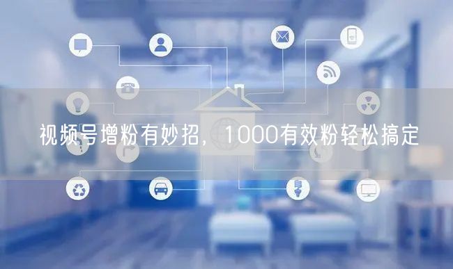 视频号增粉有妙招，1000有效粉轻松搞定