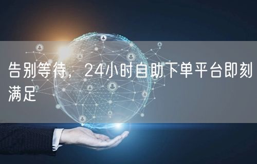 告别等待，24小时自助下单平台即刻满足