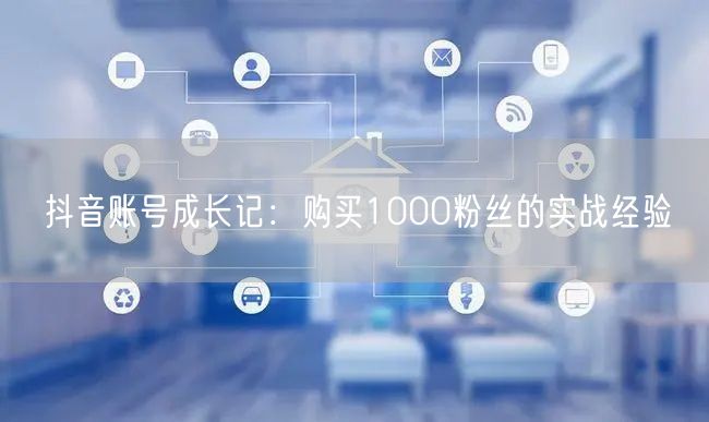 抖音账号成长记：购买1000粉丝的实战经验