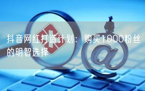 抖音网红打造计划：购买1000粉丝的明智选择